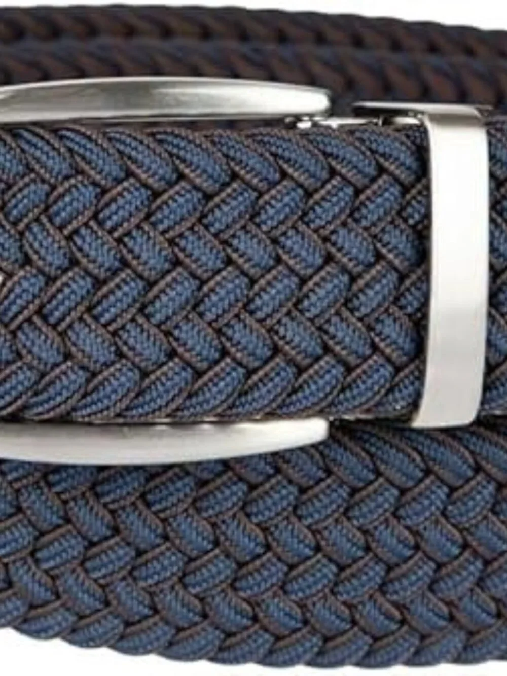 Tommy Men's Stretch Braided Reversible Leather Trim Belt | Navy | L/XL(38-42)
